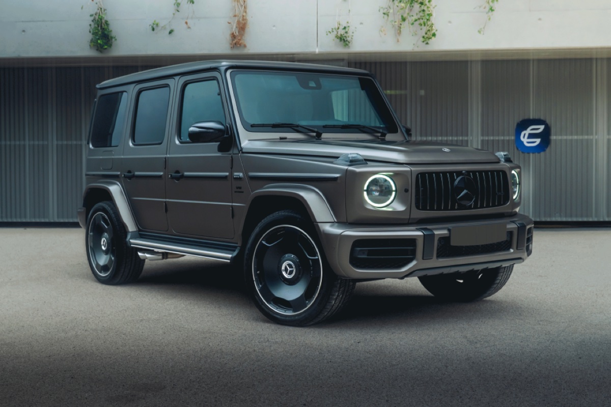 Mercedes-AMG G 63 grise de la flotte Corsiva